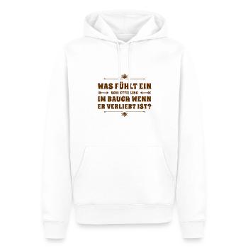 die lieben Schmetterlinge - Männer Premium Bio Hoodie - Weiß - Vorne - Nico (187cm)