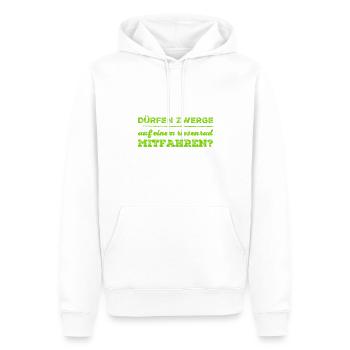 auf dem Riesenrad - Männer Premium Bio Hoodie - Weiß - Vorne - Nico (187cm)