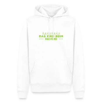 La vérité s’en va toujours - Sweat à capuche Premium bio Homme - blanc - Devant - Nico (187cm)