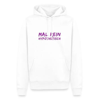 Supposons que - Sweat à capuche Premium bio Homme - blanc - Devant - Nico (187cm)