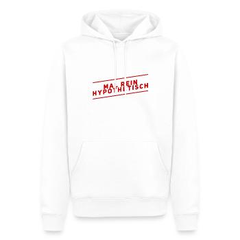 hypothétique - Sweat à capuche Premium bio Homme - blanc - Devant - Nico (187cm)
