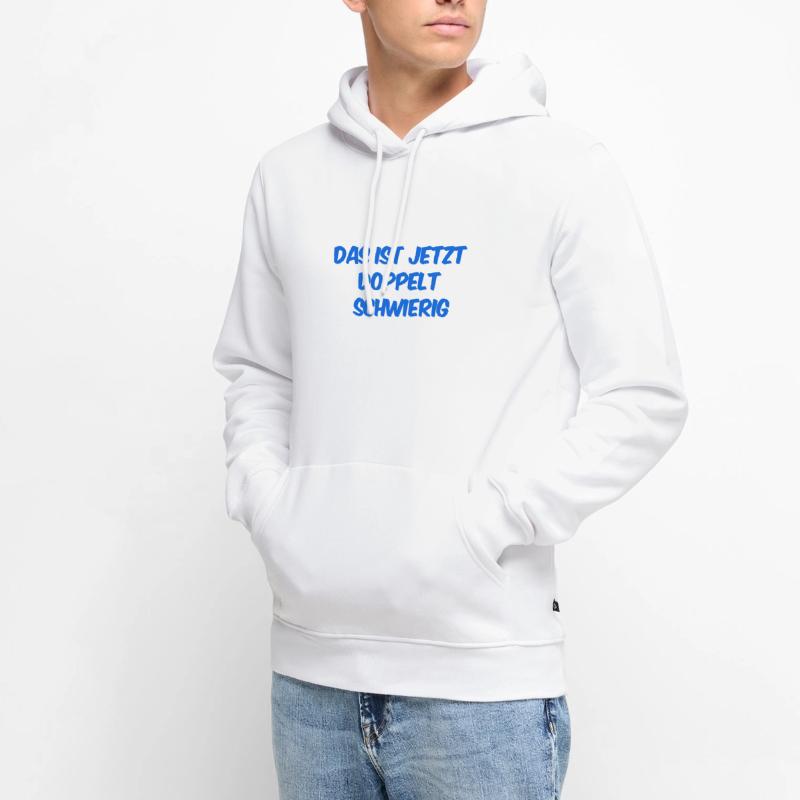 C’est de plus en plus difficile Sweat à capuche Premium bio Homme