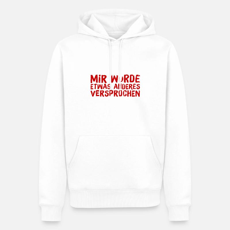 ein Versprechen - Männer Premium Bio Hoodie - Weiß