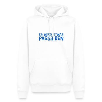 ich kenne die Zukunft - Männer Premium Bio Hoodie - Weiß - Vorne - Nico (187cm)