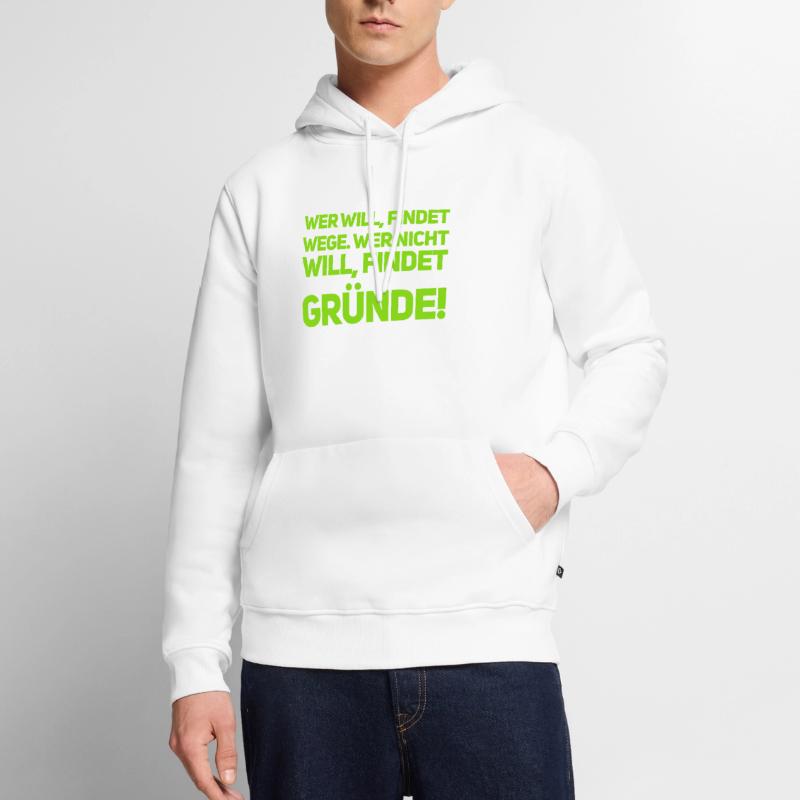 willst du, oder willst du nicht Männer Premium Bio Hoodie