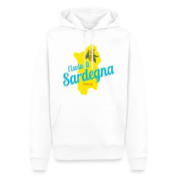 Sardinien Olive Italien Insel Vintage Souvenir - Männer Premium Bio Hoodie - Weiß - Vorne - Nico (187cm)