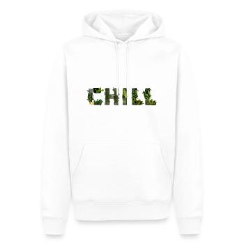Kühlen - Männer Premium Bio Hoodie - Weiß - Vorne - Nico (187cm)