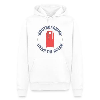 Bodyboarding Bodyboarder Surfen Wassersport - Männer Premium Bio Hoodie - Weiß - Vorne - Nico (187cm)