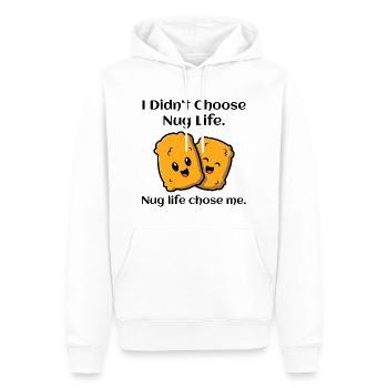 Chicken Nuggets Fast Food Lustiger Spruch - Männer Premium Bio Hoodie - Weiß - Vorne - Nico (187cm)