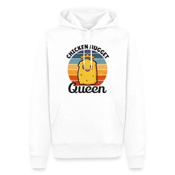 Chicken Nugget Queen Geburtstag Lustig - Männer Premium Bio Hoodie - Weiß - Vorne - Nico (187cm)