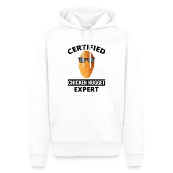 Chicken Nuggets Fast Food Lustiger Spruch - Männer Premium Bio Hoodie - Weiß - Vorne - Nico (187cm)