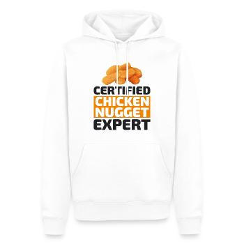 Chicken Nuggets Fast Food Lustiger Spruch - Männer Premium Bio Hoodie - Weiß - Vorne - Nico (187cm)