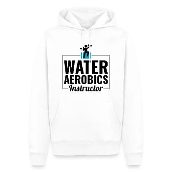 Wassergymnastik Instruktor Aquatic Fitness Trainer - Männer Premium Bio Hoodie - Weiß - Vorne - Nico (187cm)