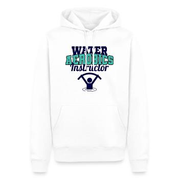 Wassergymnastik Instruktor Aquatic Fitness Trainer - Männer Premium Bio Hoodie - Weiß - Vorne - Nico (187cm)