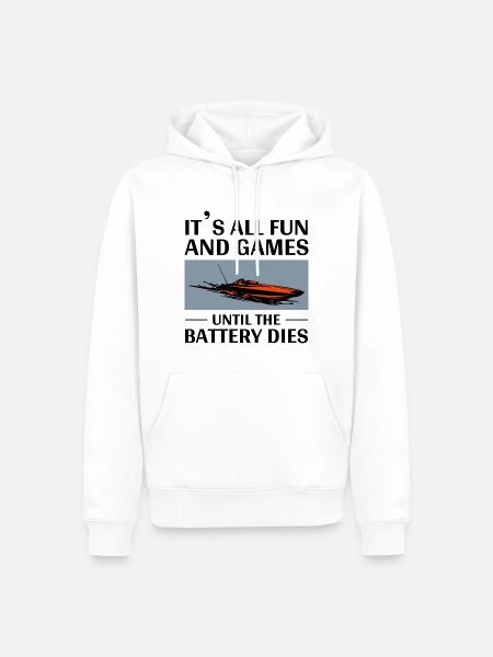 Rc Boat Racing Powerboat Speedboat Offshore Race - Men’s Premium Organic Hoodie - white