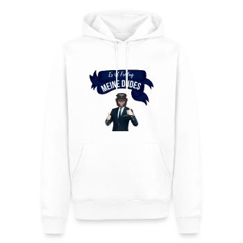 Es ist Freitag meine Dudes - Männer Premium Bio Hoodie - Weiß - Vorne - Nico (187cm)