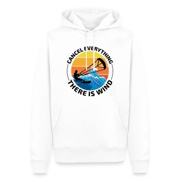 Kitesurfen Kiteboarding Kiteboarder Kitesurf - Männer Premium Bio Hoodie - Weiß - Vorne - Nico (187cm)
