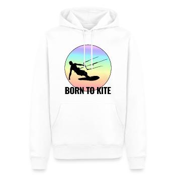 Kitesurfen Kitesurfen Kiteboarding Kiteboarder - Männer Premium Bio Hoodie - Weiß - Vorne - Nico (187cm)