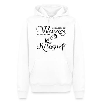 Kitesurfen Kitesurfen Kiteboarding Kiteboarder - Männer Premium Bio Hoodie - Weiß - Vorne - Nico (187cm)