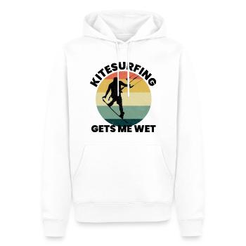 Kitesurfen Kitesurfen Kiteboarding Kiteboarder - Männer Premium Bio Hoodie - Weiß - Vorne - Nico (187cm)