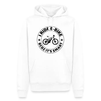 E-Bike Elektro-Fahrrad E-Radfahrer Fahrradfahrer - Männer Premium Bio Hoodie - Weiß - Vorne - Nico (187cm)