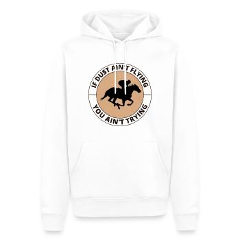 Barrel Racer Racing Reiten Reiten Rennen Rodeo - Männer Premium Bio Hoodie - Weiß - Vorne - Nico (187cm)