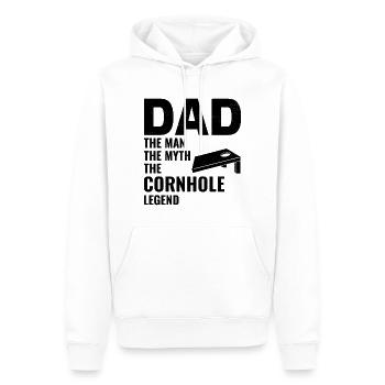 Cornhole Dad Bean Bag Toss Lawn Game Vatertag - Männer Premium Bio Hoodie - Weiß - Vorne - Nico (187cm)