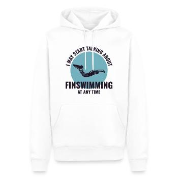 Natation Natation Natation Natation Sports nautiques - Sweat à capuche Premium bio Homme - blanc - Devant - Nico (187cm)