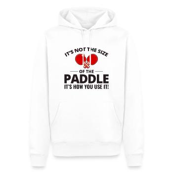 Ping Pong Master Entraîneur de Tennis de Table Paddle Player - Sweat à capuche Premium bio Homme - blanc - Devant - Nico (187cm)