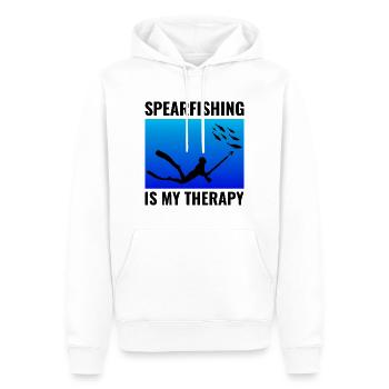 Speerfischen Speerfischen Speerfischer Fischen - Männer Premium Bio Hoodie - Weiß - Vorne - Nico (187cm)