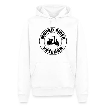 Roller Fahrer Scootering Motorrad Moped Bike - Männer Premium Bio Hoodie - Weiß - Vorne - Nico (187cm)
