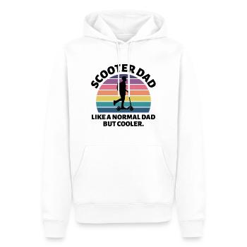 Elektroroller Papa Fahrer E-Scooter Vatertag - Männer Premium Bio Hoodie - Weiß - Vorne - Nico (187cm)