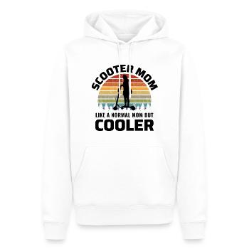 Elektroroller Mama E-Scooter Vintage Retro - Männer Premium Bio Hoodie - Weiß - Vorne - Nico (187cm)