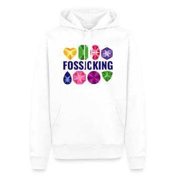 Rock Collecting Geology Rock hound Fossicking - Men’s Premium Organic Hoodie - white - Front - Nico (187cm)