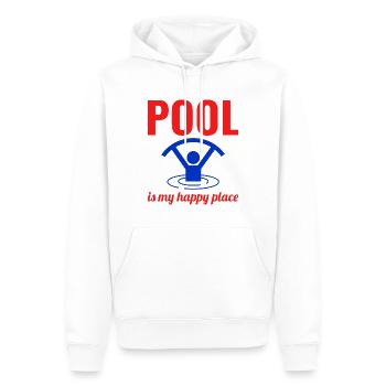 Aquagym Fitness aquatique Aqua Exercise Pool - Sweat à capuche Premium bio Homme - blanc - Devant - Nico (187cm)