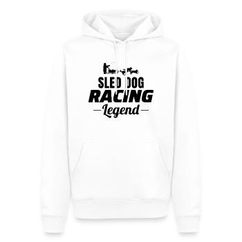 Husky Schlitten Hunderennen Alaskan Racers - Männer Premium Bio Hoodie - Weiß - Vorne - Nico (187cm)