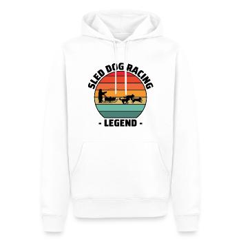 Husky Schlitten Hunderennen Alaskan Racers - Männer Premium Bio Hoodie - Weiß - Vorne - Nico (187cm)