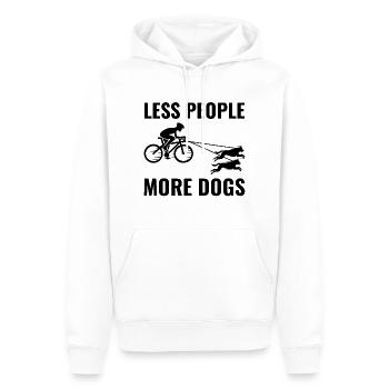 Bikejoring DogScooting Dog Sport Bike Bicycle Ride - Sweat à capuche Premium bio Homme - blanc - Devant - Nico (187cm)