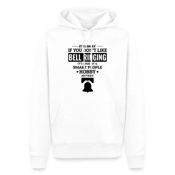 Sonneur de cloche Sonneur Collecteur Campanologue Drôle - Sweat à capuche Premium bio Homme - blanc - Devant - Nico (187cm)