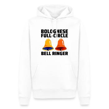 Bolognese Full-Circle Bell Ringer Ringing Hobby - Sweat à capuche Premium bio Homme - blanc - Devant - Nico (187cm)