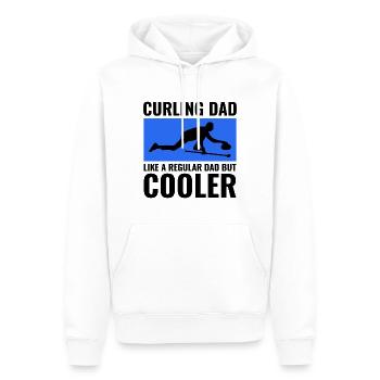 Eisstockschießen Kehren Winter Eissport Papa Vatertag - Männer Premium Bio Hoodie - Weiß - Vorne - Nico (187cm)