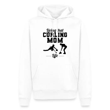 Curling Mom Winter Ice Sport Curler Mothers day - Men’s Premium Organic Hoodie - white - Front - Nico (187cm)