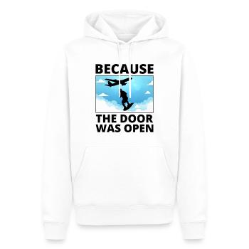 Skysurf Parachutisme Extreme Sport Skydiver Drôle - Sweat à capuche Premium bio Homme - blanc - Devant - Nico (187cm)