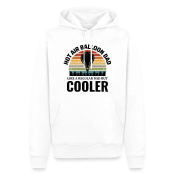 Heißluftballonfahrt Trichter Ballon Vater Ballonfahrer - Männer Premium Bio Hoodie - Weiß - Vorne - Nico (187cm)