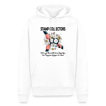 Philatelie Briefmarkensammler Sammler Philatelist - Männer Premium Bio Hoodie - Weiß - Vorne - Nico (187cm)