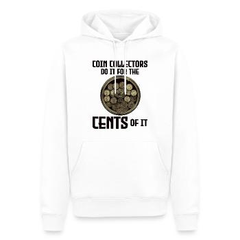 Münzsammler Sammler Numismatischer Numismatiker - Männer Premium Bio Hoodie - Weiß - Vorne - Nico (187cm)