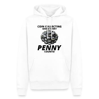 Münzsammler Sammler Numismatischer Numismatiker - Männer Premium Bio Hoodie - Weiß - Vorne - Nico (187cm)