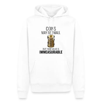 Münzsammler Sammler Numismatischer Numismatiker - Männer Premium Bio Hoodie - Weiß - Vorne - Nico (187cm)