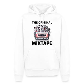 Mixtape Magic des années 80 : Explosion musicale avec cassette - Sweat à capuche Premium bio Homme - blanc - Devant - Nico (187cm)