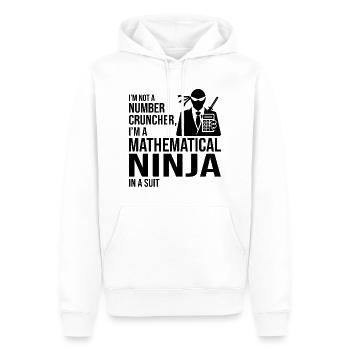 Mathematische Ninja Buchhaltung Buchhaltung Buchhaltung Finanzen - Männer Premium Bio Hoodie - Weiß - Vorne - Nico (187cm)